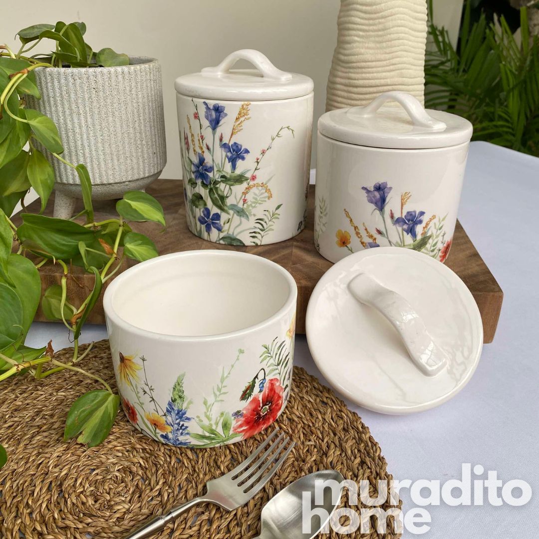 Afralia and Poppy Silicon Sealed Jar 5.75x4.75 inch