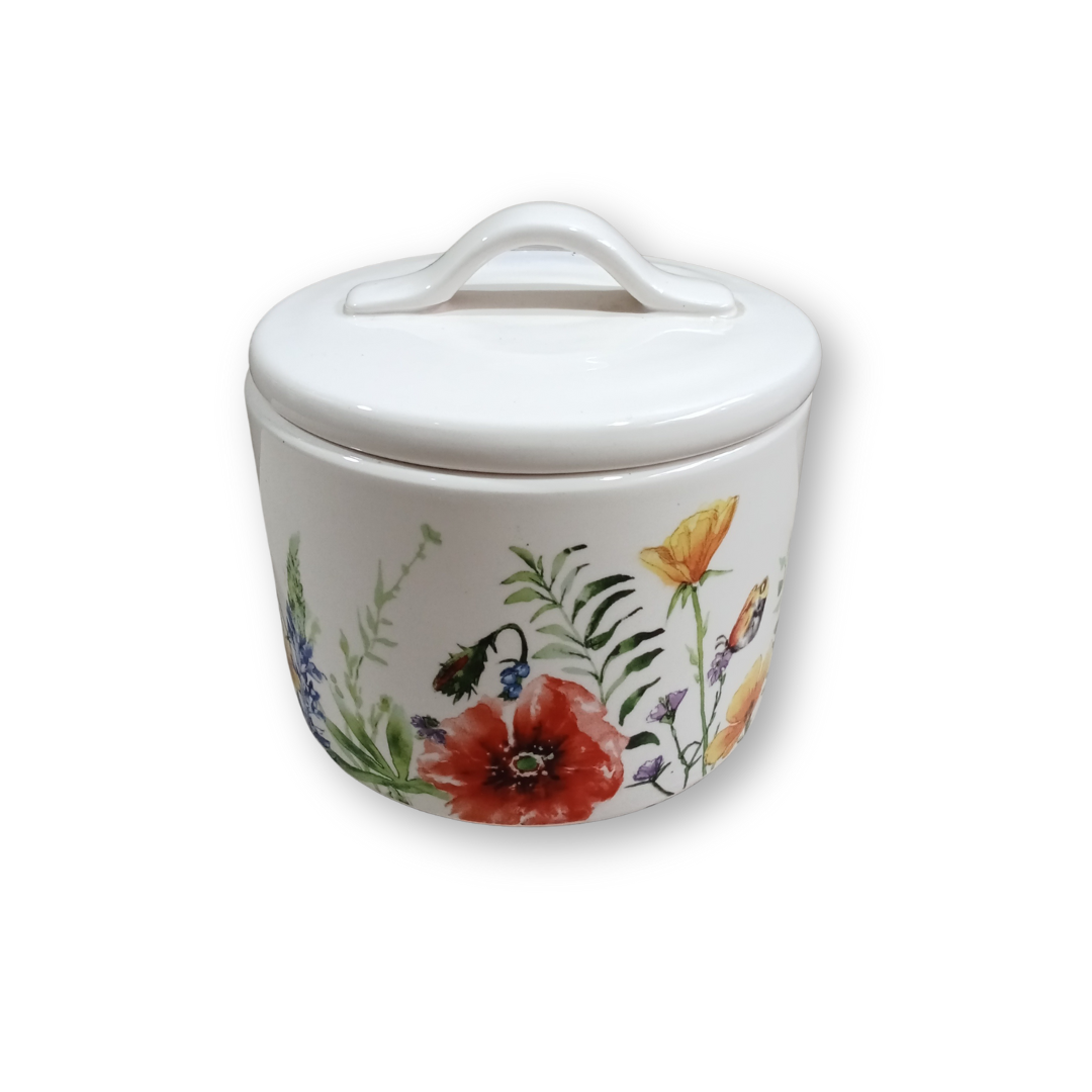 Afralia and Poppy Silicon Sealed Jar 5.75x4.75 inch