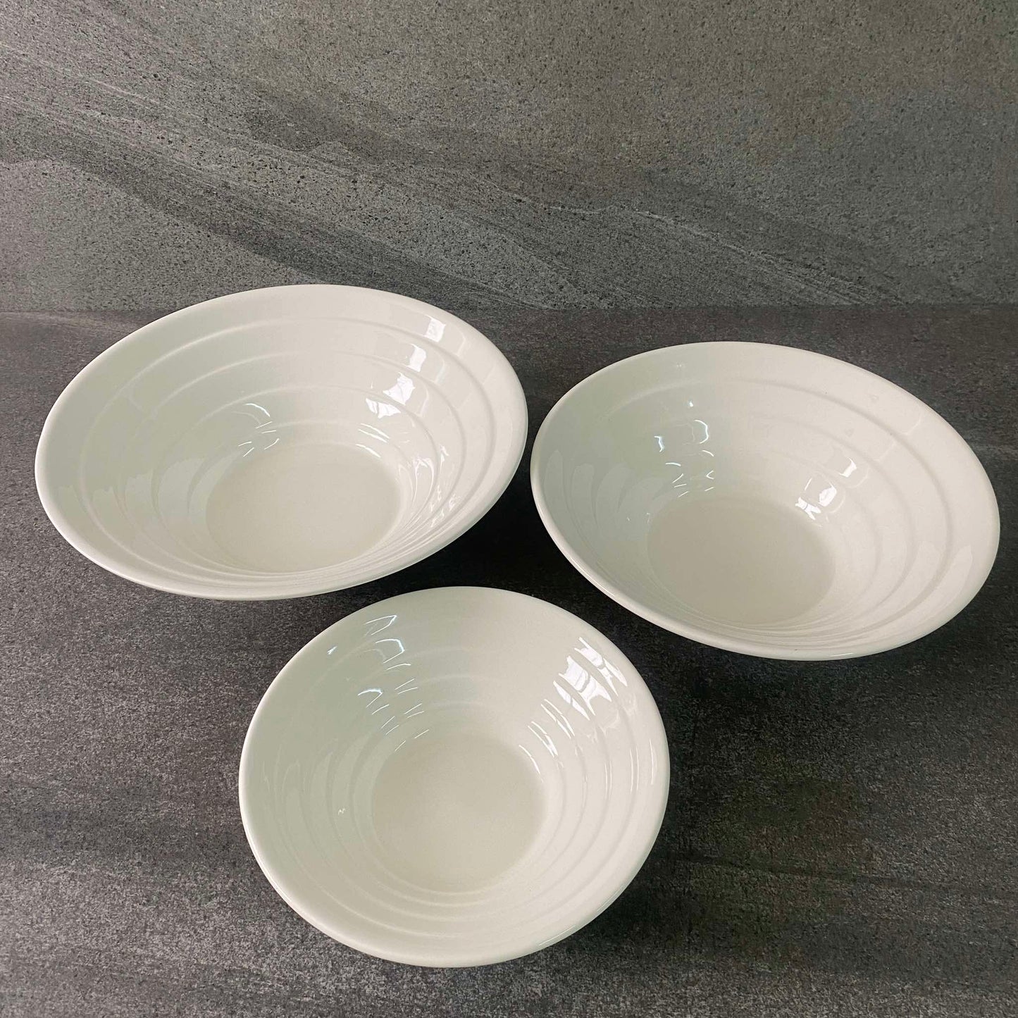 Stripe Salad Bowl