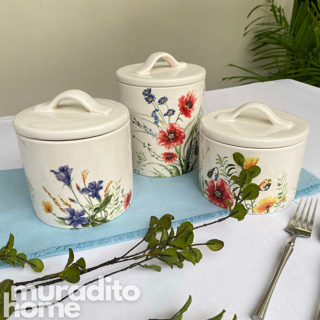 Afralia and Poppy Silicon Sealed Jar 5.75x4.75 inch