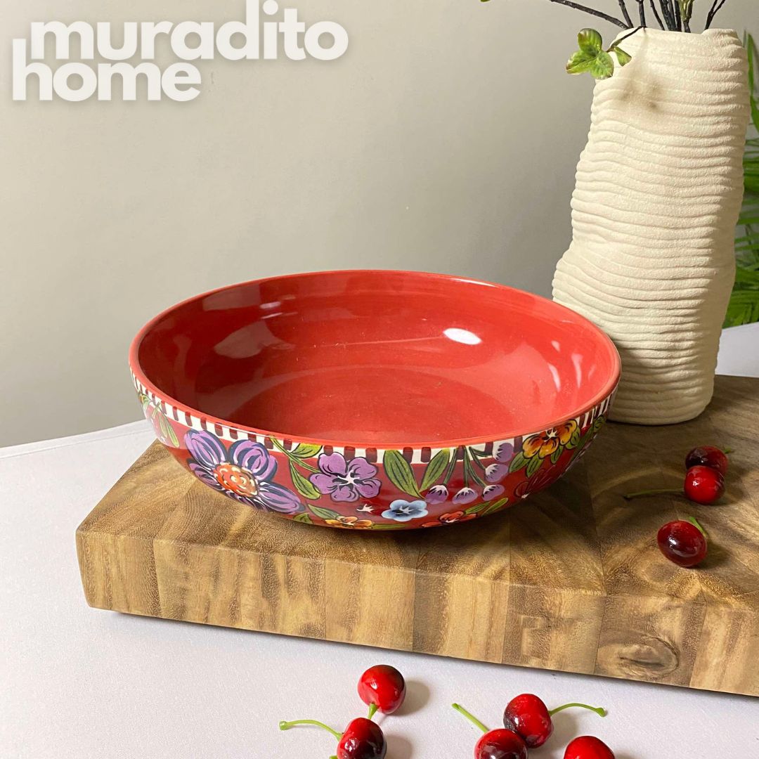 Astoria Ceramic Serving Bowl 12x3.25 inch