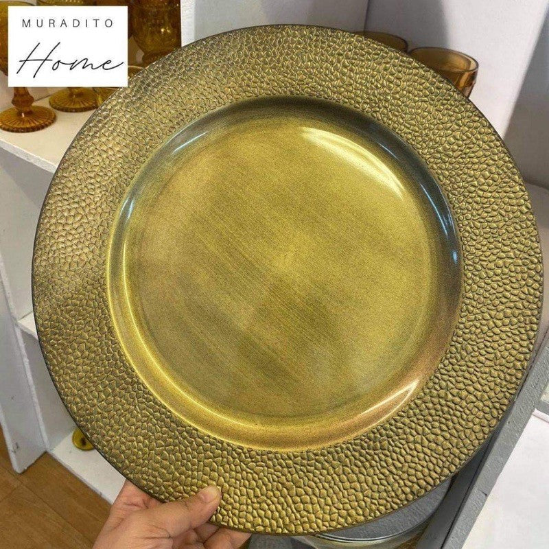 Charger Plate 13” PVC Plastic Premium Quality plastic fiber glass