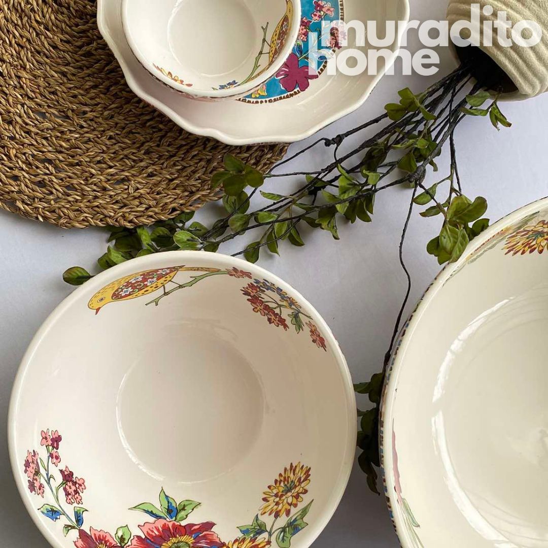 Konya Ceramic Bowl and Serving Bowl