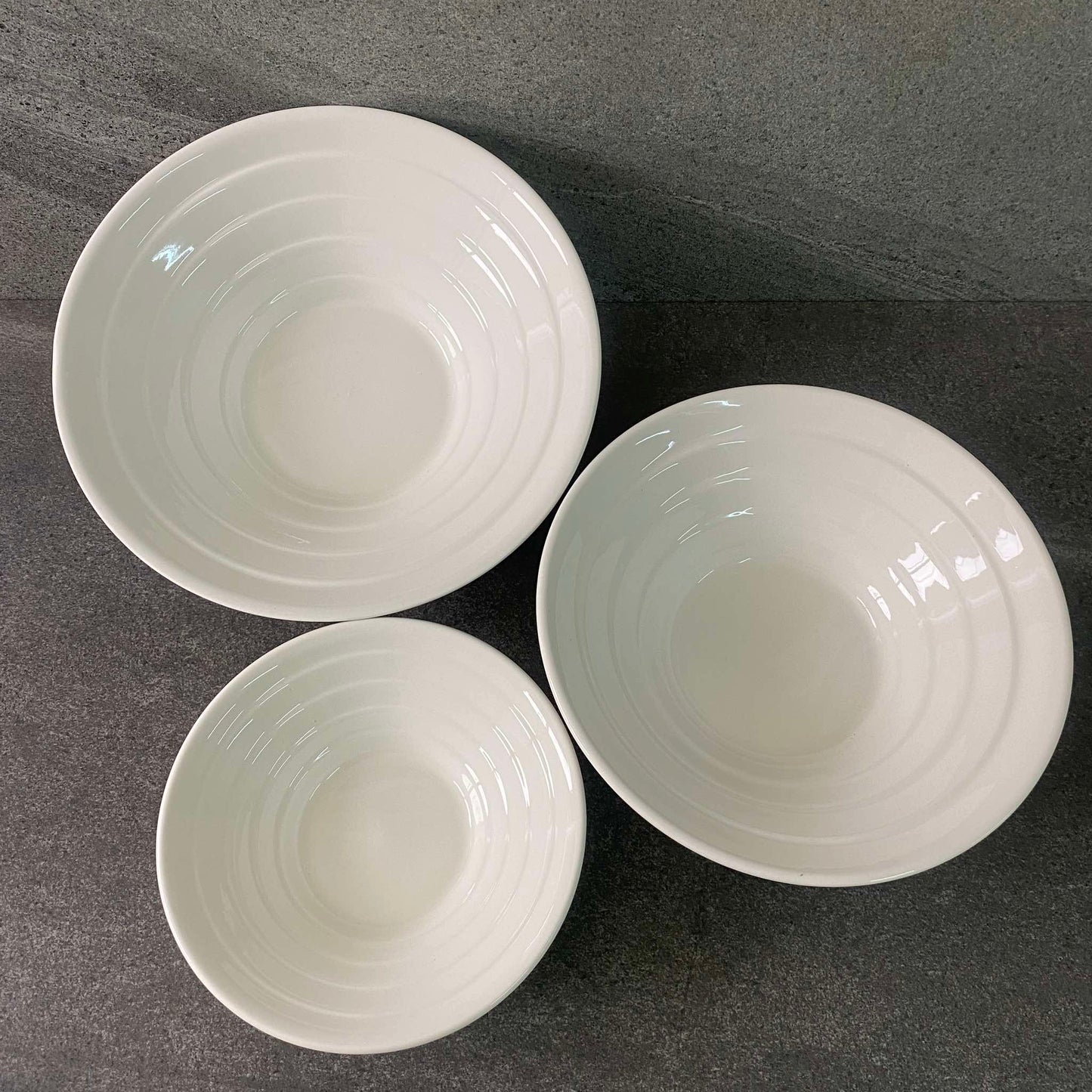Stripe Salad Bowl