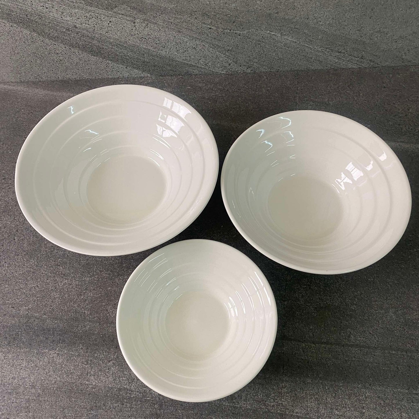 Stripe Salad Bowl