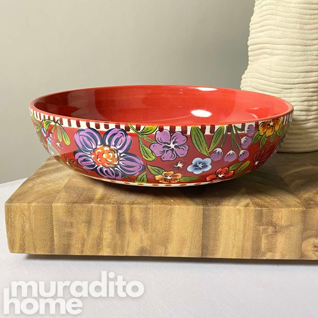 Astoria Ceramic Serving Bowl 12x3.25 inch