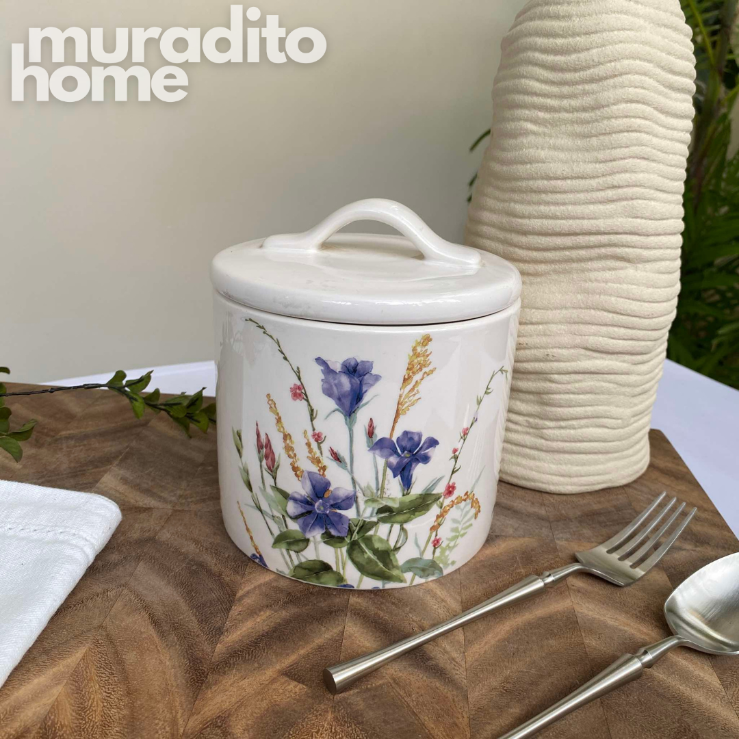 Afralia and Poppy Silicon Sealed Jar 5.75x4.75 inch