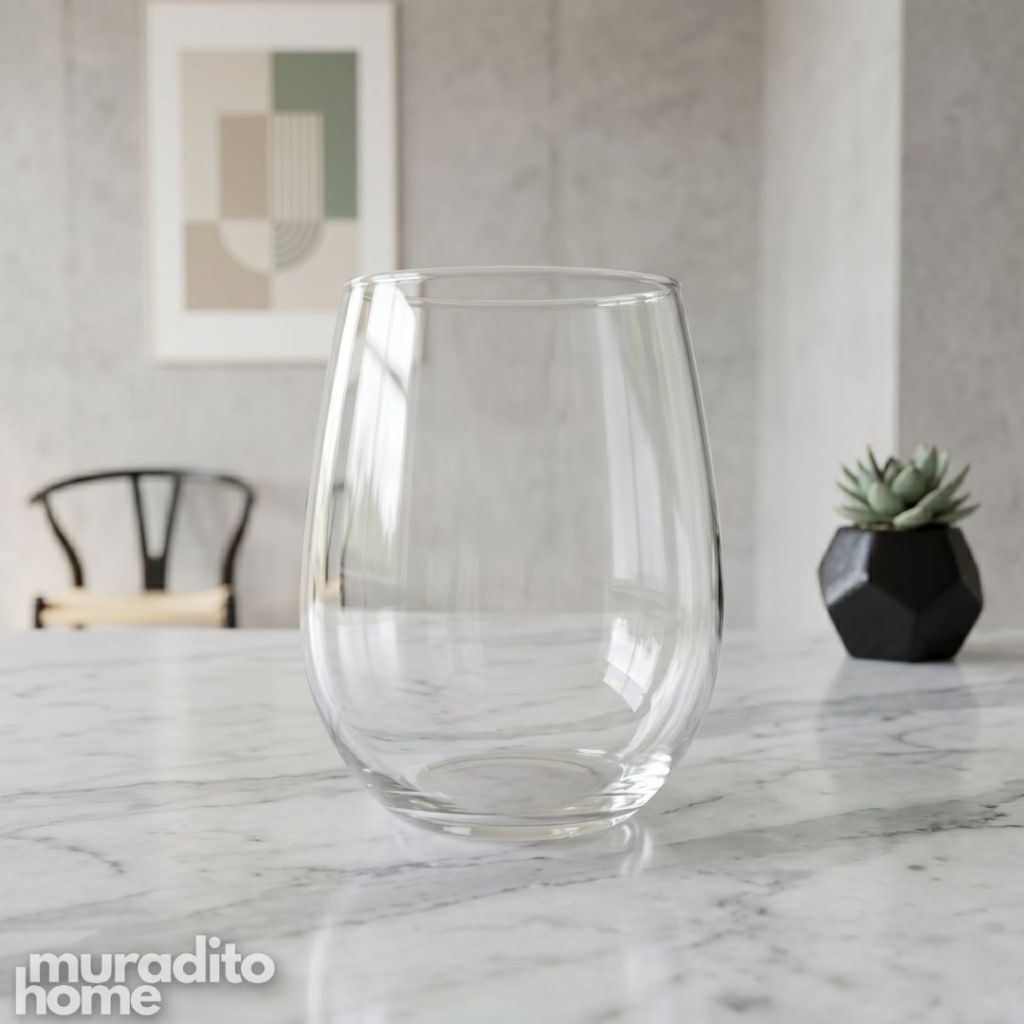 Muraditohome Premium Stemless Glass Tumbler 650 ml