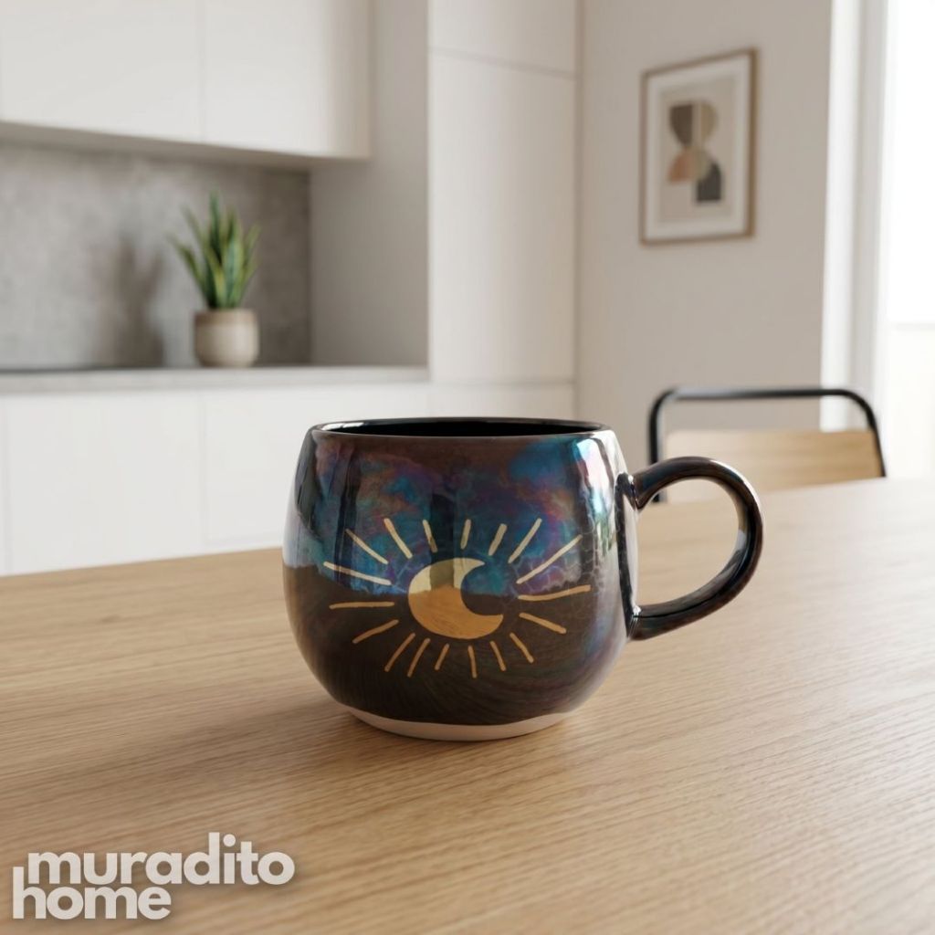 Muraditohome Crescent Moon Ceramic Mug 380 ml