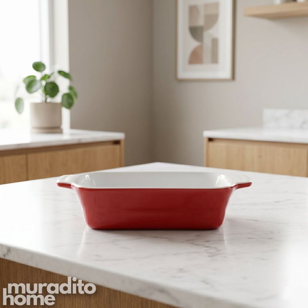 Muraditohome Premium Rectangular Ceramic Serving Dish 8.5x4x2 inches