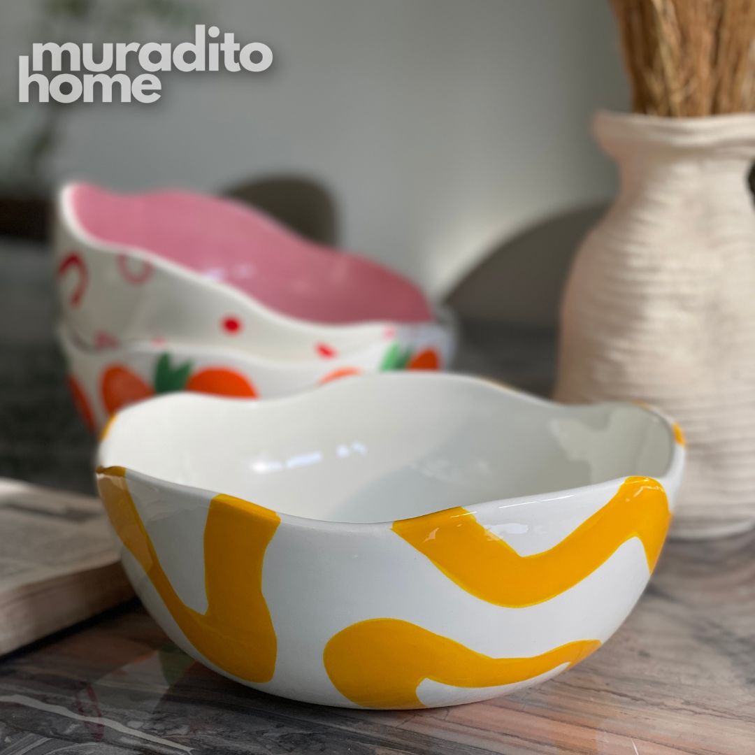 MURADITOHOME Que Rico Ceramic Serving Bowl Collection