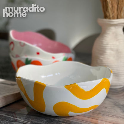 MURADITOHOME Que Rico Ceramic Serving Bowl Collection
