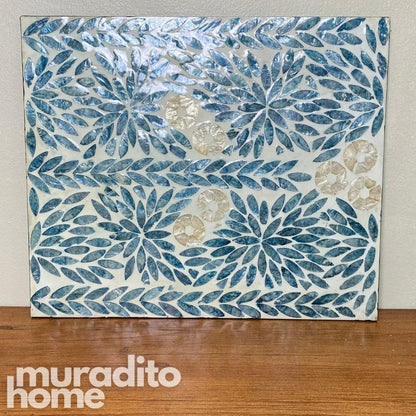 MURADITOHOME Eustaquia Mother of Pearl Placemat 15.5X13"