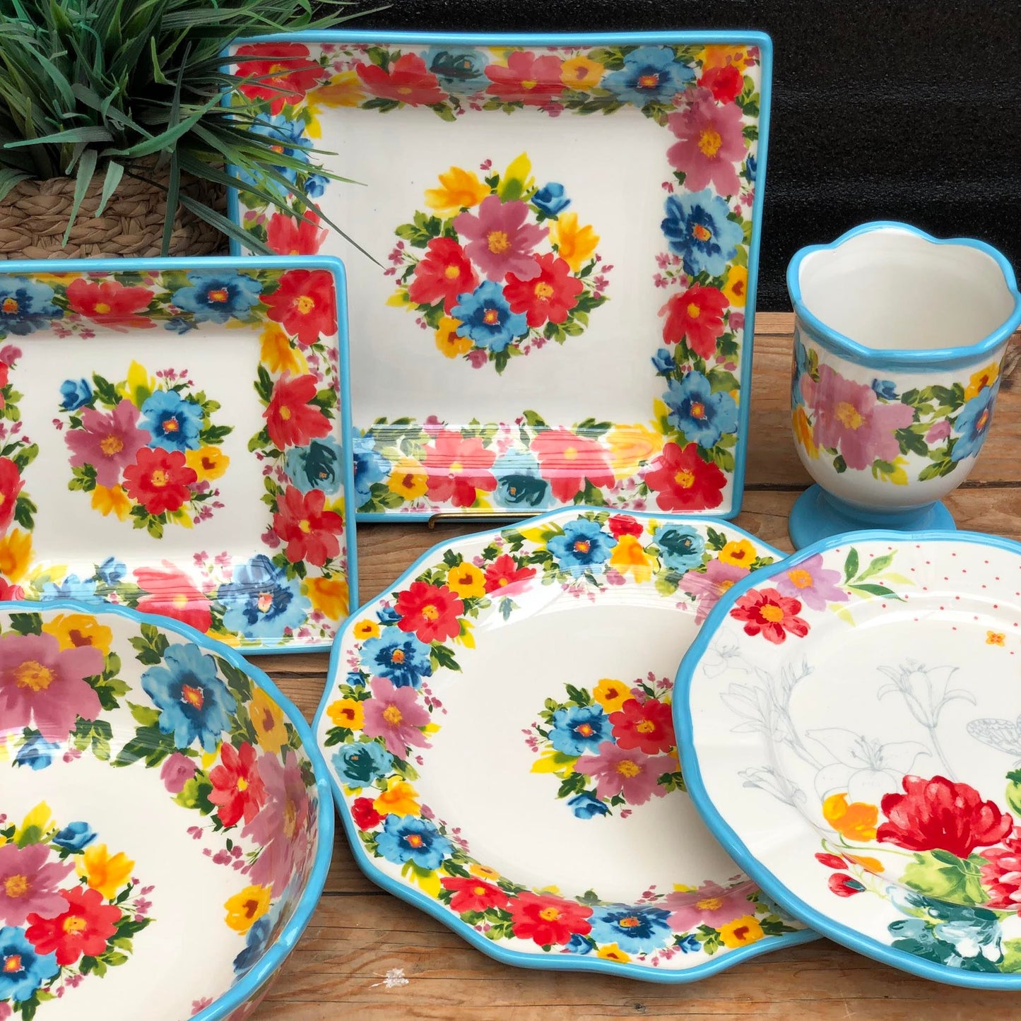 Bordeaux & Provence Ceramic Dinneware Plate