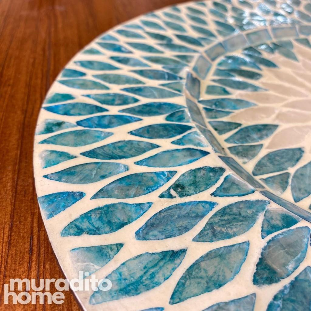 MURADITOHOME Felicia Mother of Pearl Placemat 13"