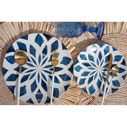 RESTOCKED!!!! Moroccan CERAMIC PLATE SET (11” & 8.5”) (10” & 8”) TABLEWARE PLATES Plato dinnerware