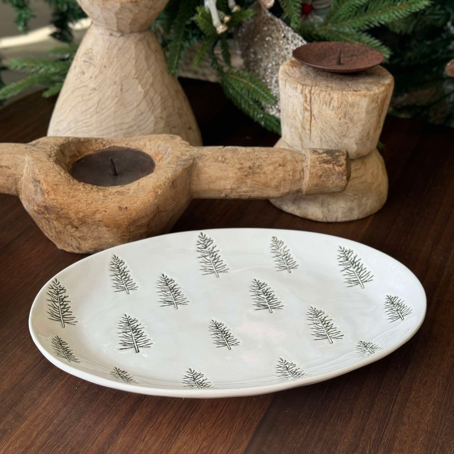 MURADITOHOME Green Embossed Christmas Collection