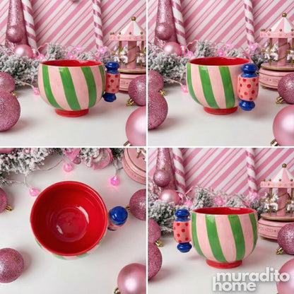 MURADITOHOME Caramella Ceramic Serving Tray and Mug Collection