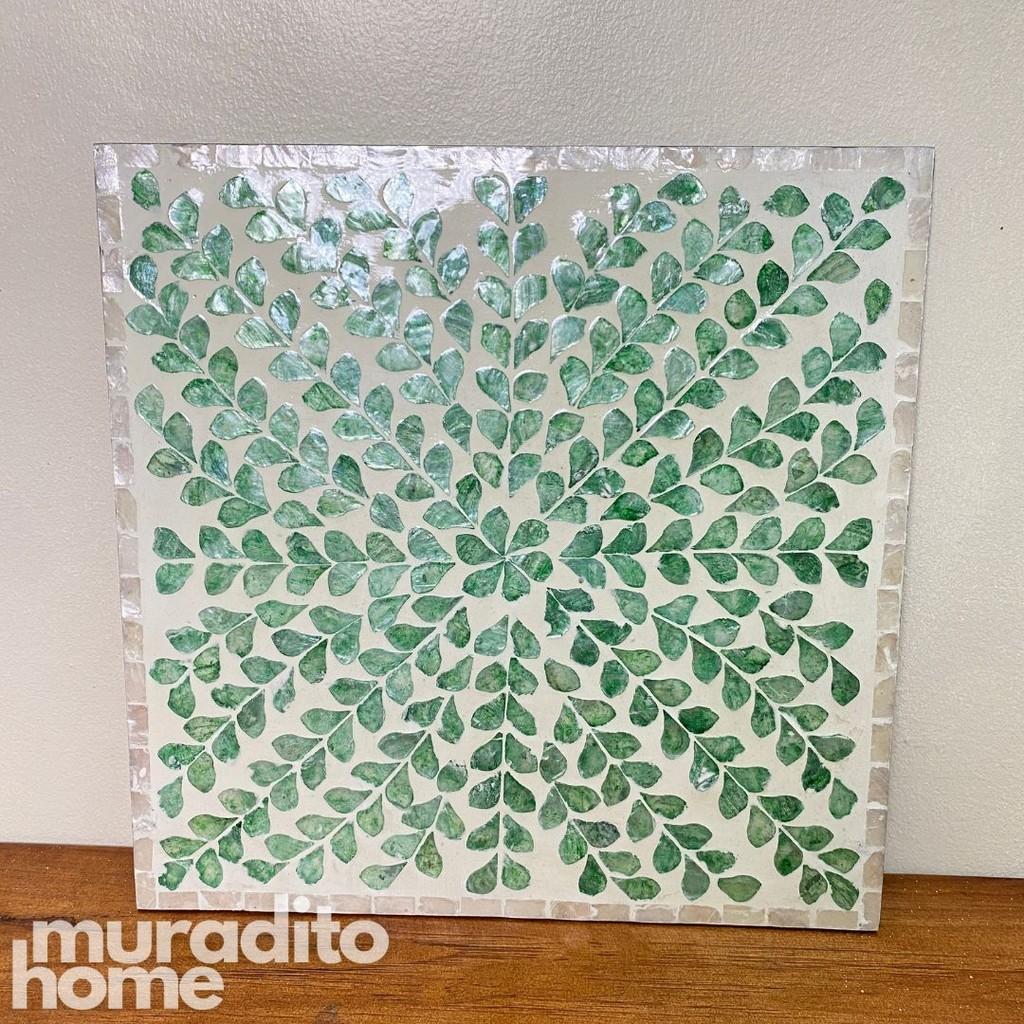 MIURADITOHOME Dakila Mother of Pearl Placemat 14" X14"