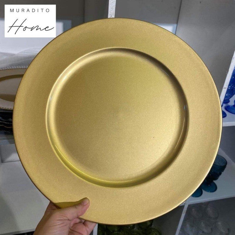 Charger Plate 13” PVC Plastic Premium Quality plastic fiber glass