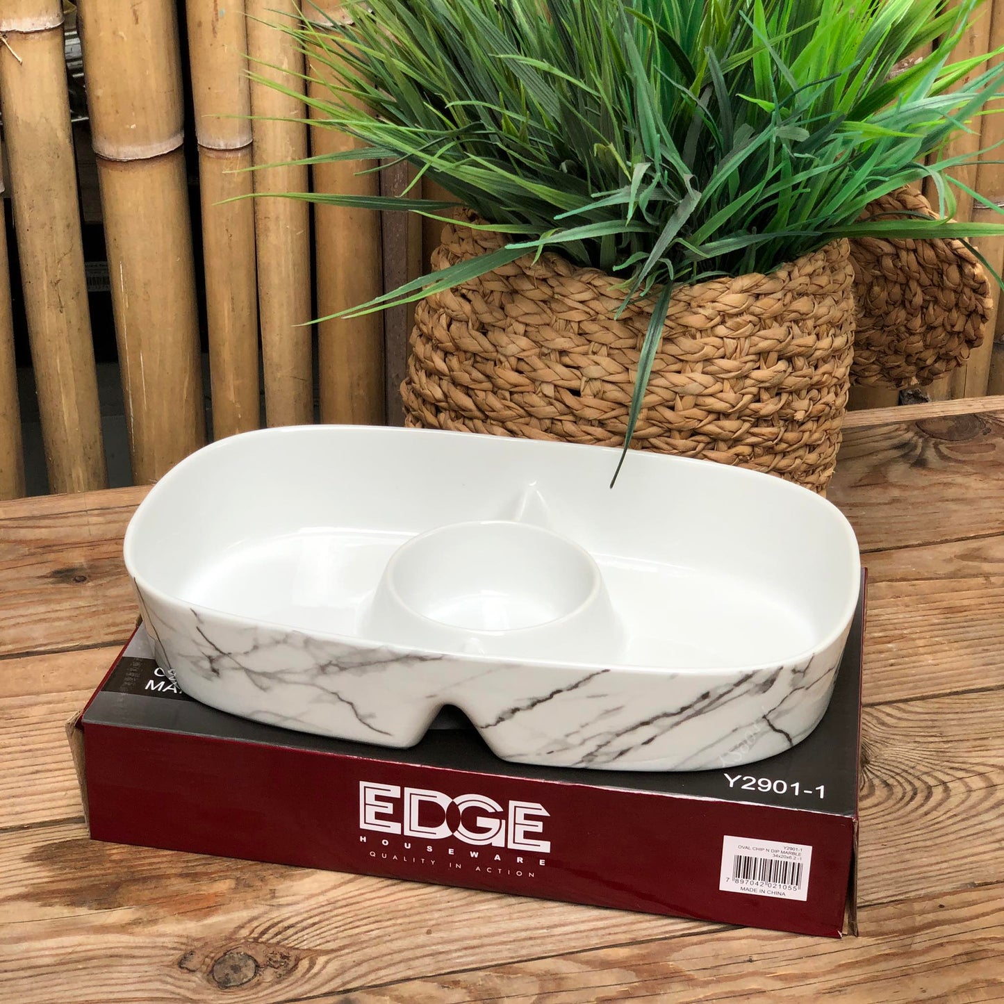 Oval Chip N Dip Marble 34x21x6.5 inch