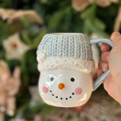 MURADITOHOME Snowman Embossed Mug 350 ml