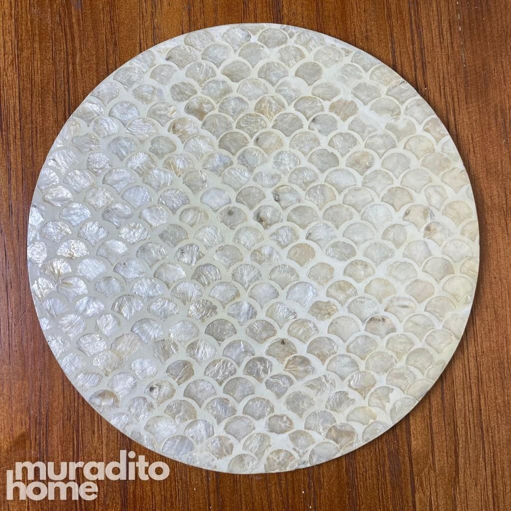 MURADITOHOME Erlinda Mother of Pearl Placemat 13"