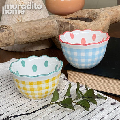 MURADITOHOME Mitch and Chona Ceramic Bowl and Dipping Sauce Collection