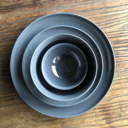 MURADITOHOME Grey Ceramic Dinner Plate, Salad Plate & Bowl Collection