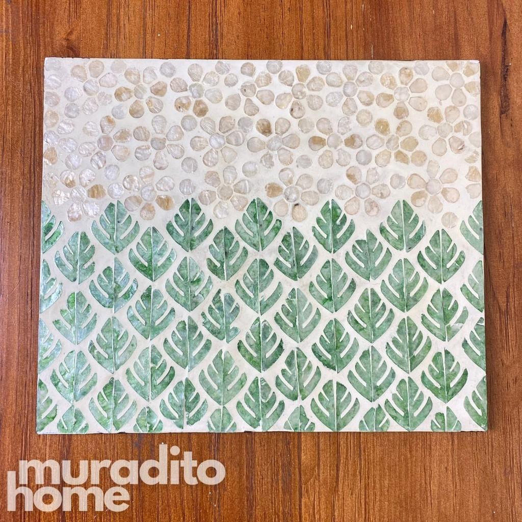 MURADITOHOME Ulan Mother of Pearl Placemat 15.5x13"