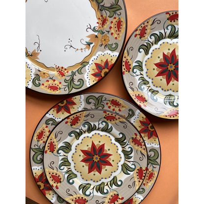 RESTOCKED!!!! Moroccan CERAMIC PLATE SET (11” & 8.5”) (10” & 8”) TABLEWARE PLATES Plato dinnerware