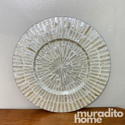 MURADITOHOME Joselita Mother of Pearl Placemat 13"
