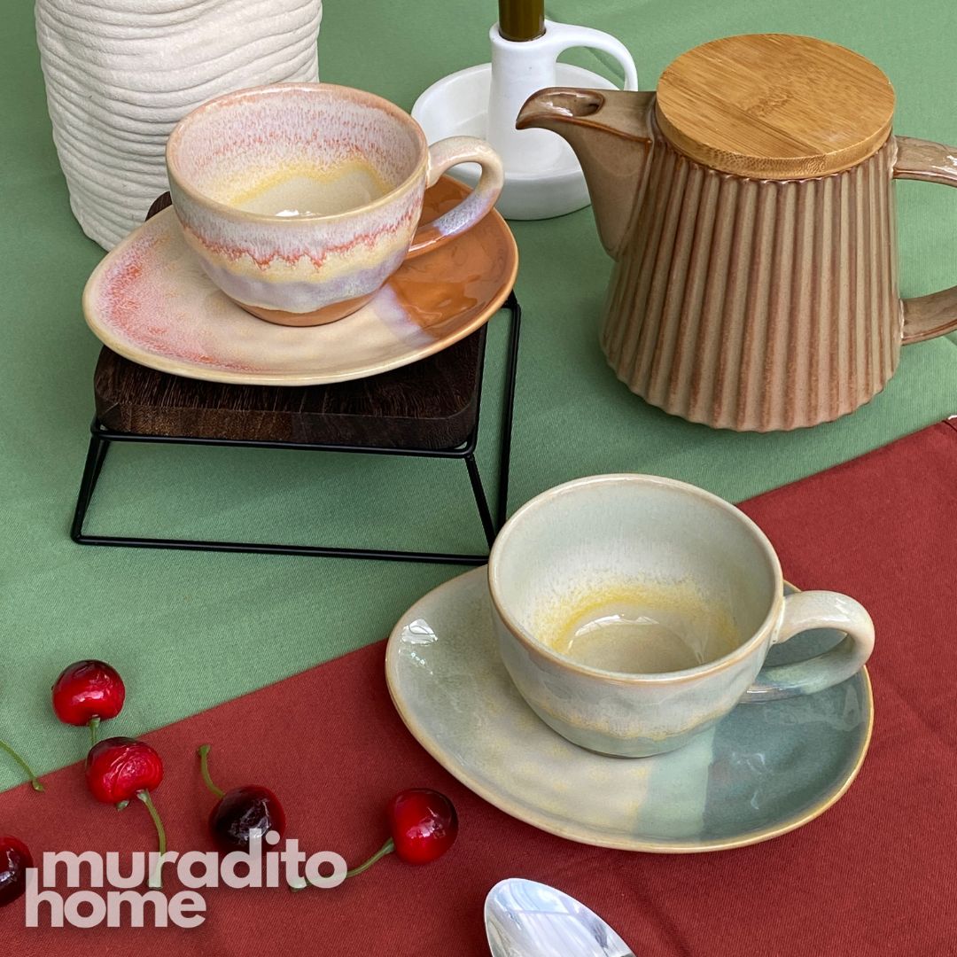 MURADITOHOME Juroji Ceramic Cup and Saucer 250 ml