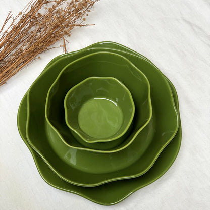 Lori Plate 10.75 Lori Plate 9x2 Lori Bowl 5.75x3.25 Lori Bowl 4x2