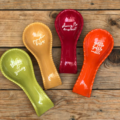 Ceramic Spoon Rest 8.5x4x1.5 inch