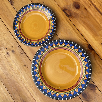 RESTOCKED!!!! Moroccan CERAMIC PLATE SET (11” & 8.5”) (10” & 8”) TABLEWARE PLATES Plato dinnerware