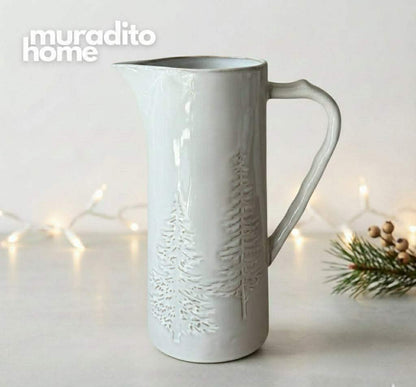 MURADITOHOME Premium Christmas Ceramic Pitcher Collection