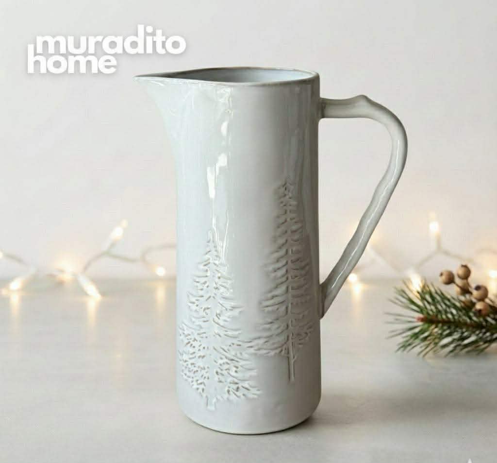MURADITOHOME Premium Christmas Ceramic Pitcher Collection