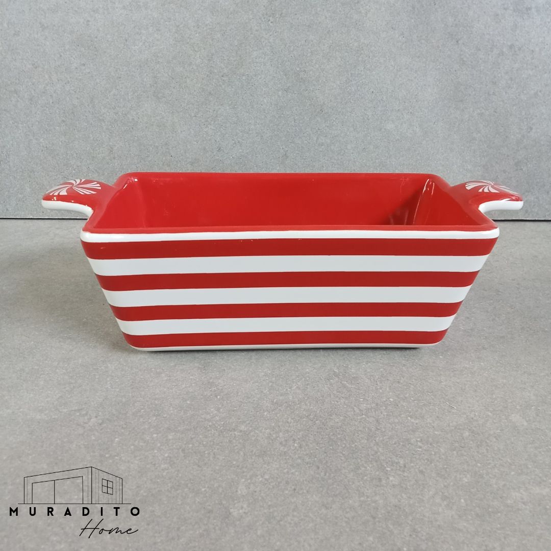MURADITOHOME Christmas Serving Dish Bakeware 8x3.25x2.5 inch