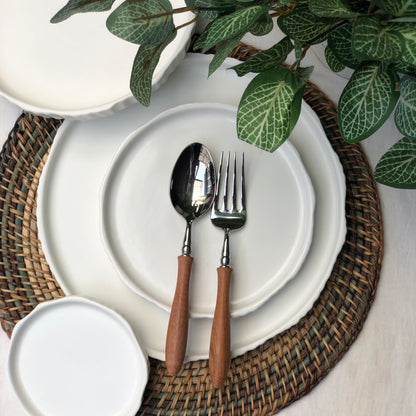 Olive Dinner Plate, Salad Plate, Bread Plate, & Dessert Plate