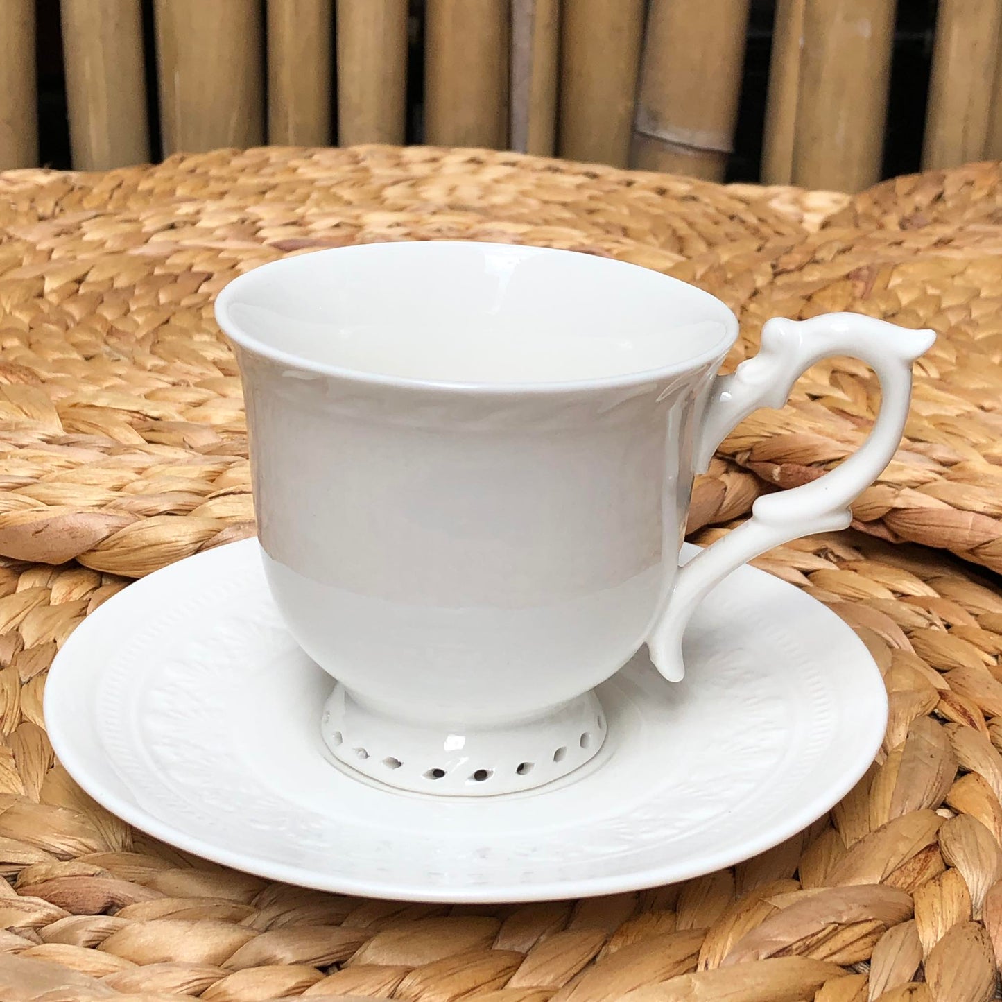Ceramic White Teacup Collection