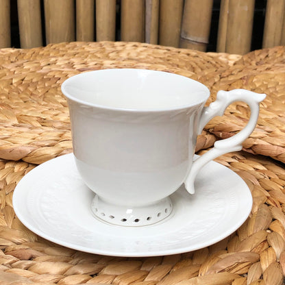 Ceramic White Teacup Collection