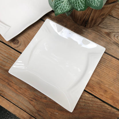 Embossed Porcelain Square Plate