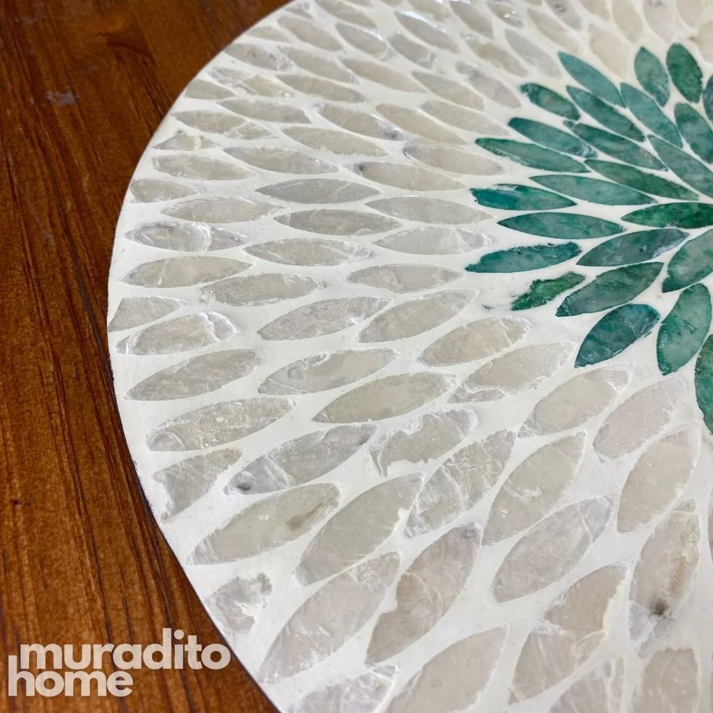 MURADITOHOME Tala Mother Of Pearl Placemat 13"