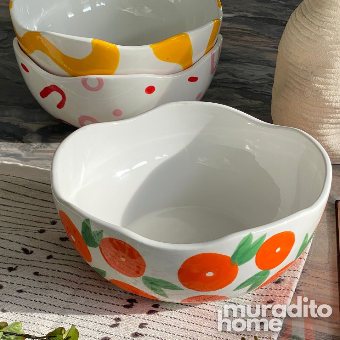 MURADITOHOME Que Rico Ceramic Serving Bowl Collection