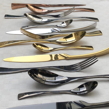 Greta 4 pcs Matte Polish Cutlery Set ( Spoon, Fork, Knife & Teaspoon )