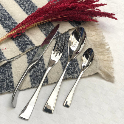 Greta 4 pcs Matte Polish Cutlery Set ( Spoon, Fork, Knife & Teaspoon )