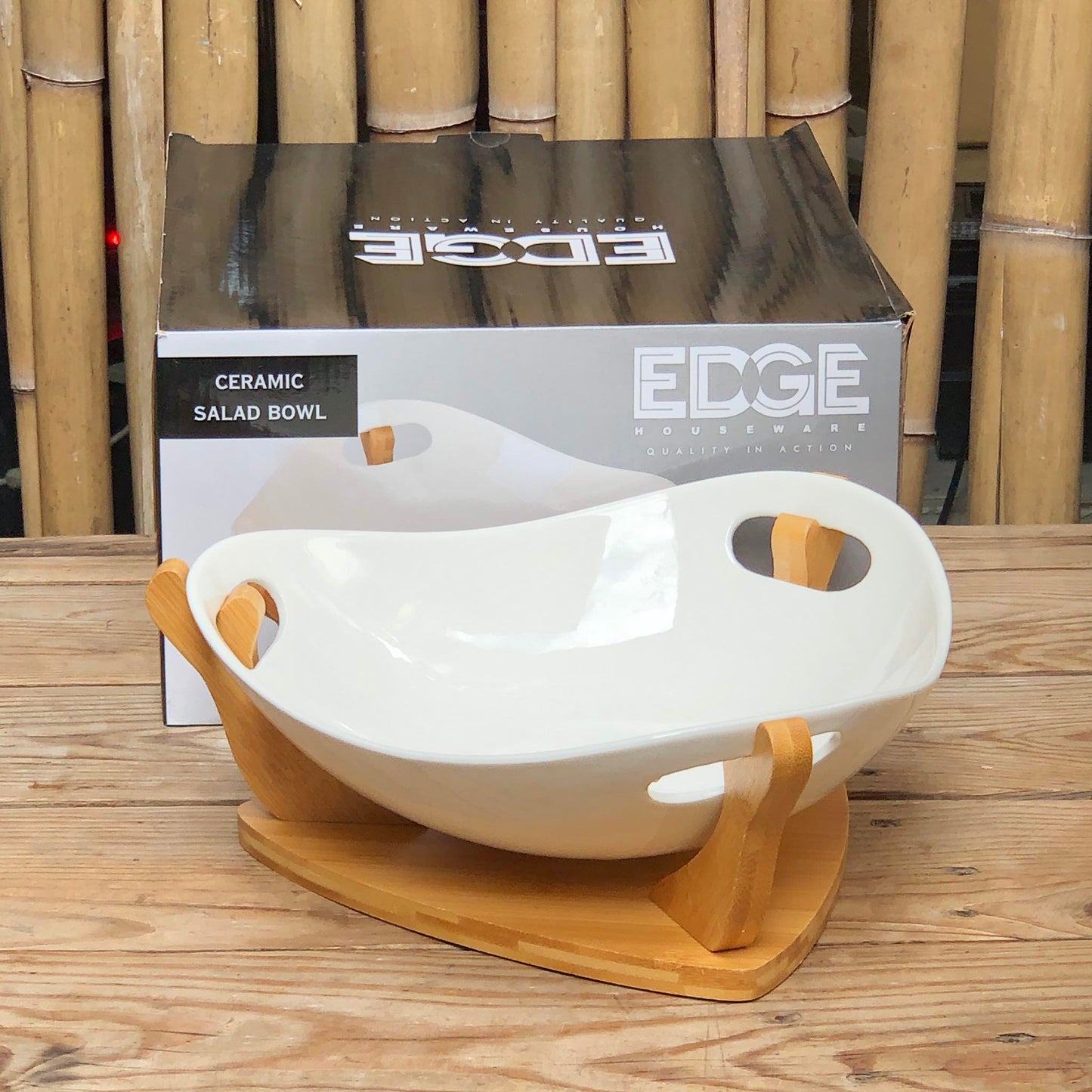 Ceramic Salad Bowl 12x3.5 inch w/ Box