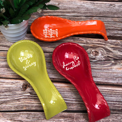 Ceramic Spoon Rest 8.5x4x1.5 inch