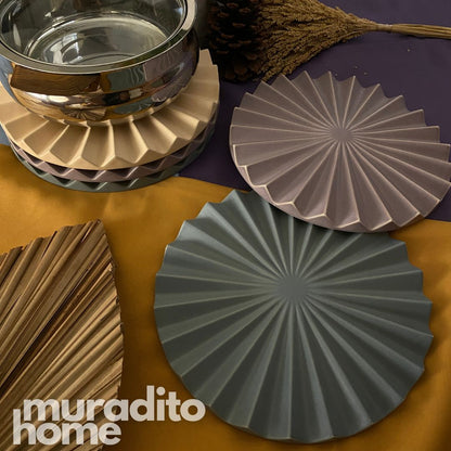 MURADITOHOME Pleat Trivet Ceramic Collection